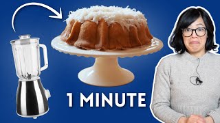 1Minute Blender Cake SO Good You'll Get Marriage Proposals?  Husband Catcher Cake