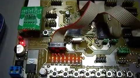 Debugging an AVR under Linux using the JTAG ICE mkII and gdb.