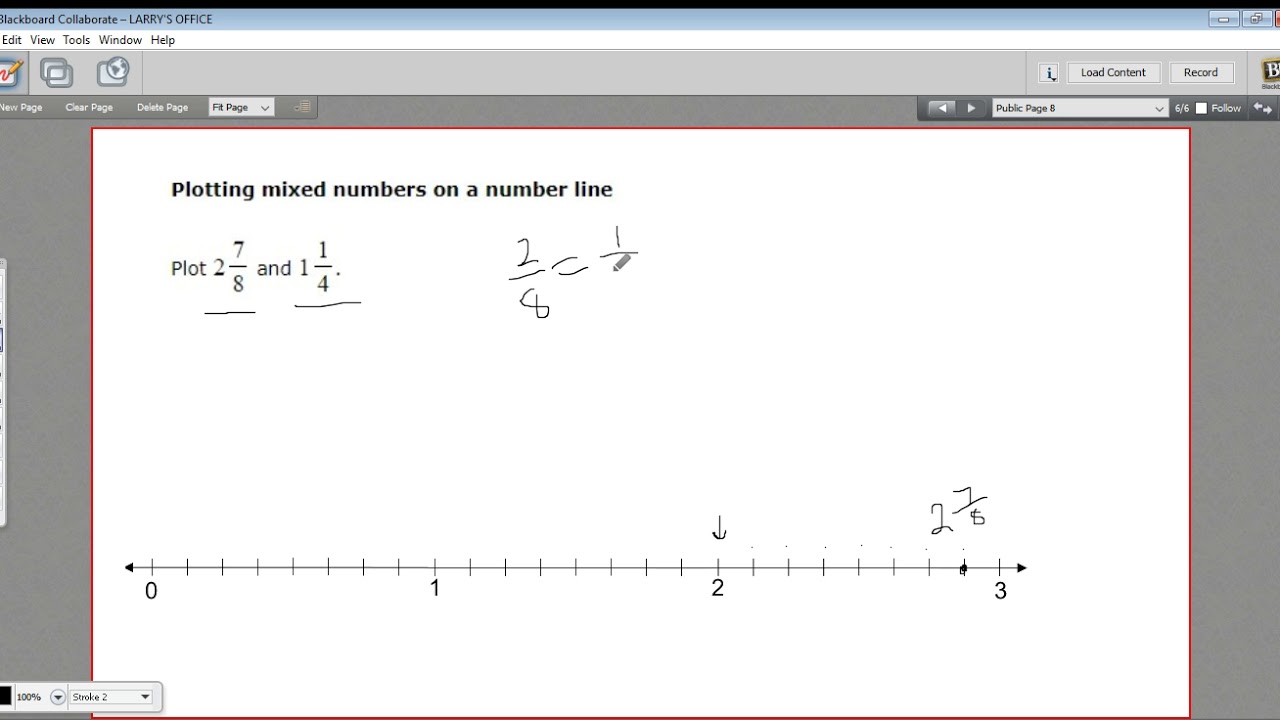 Plotting Mixed Numbers On A Number Line Worksheet