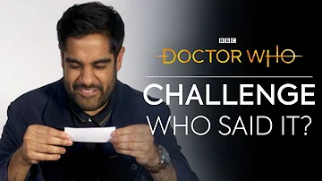 The Master vs the Doctor: Who Said it? (With Sacha Dhawan) | Doctor Who: Series 12
