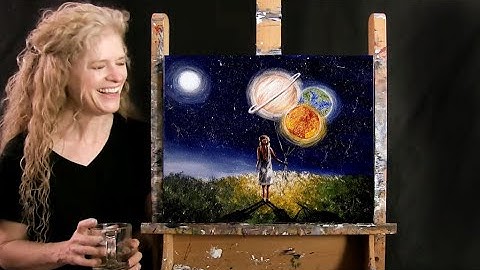 Learn How to Paint BALLOON PLANET DREAM with Acrylic - Paint & Sip at Home - Step by Step Tutorial