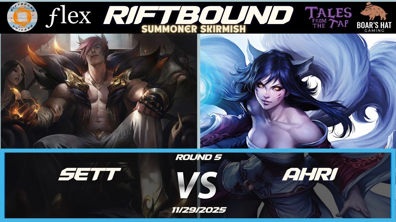 Sett vS Ahri   [Summoner Skirmish Riftbound Gameplay Round 5]