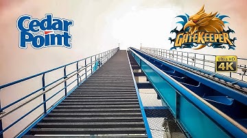 2022 GateKeeper Roller Coaster On Ride Front Row 4K POV Cedar Point