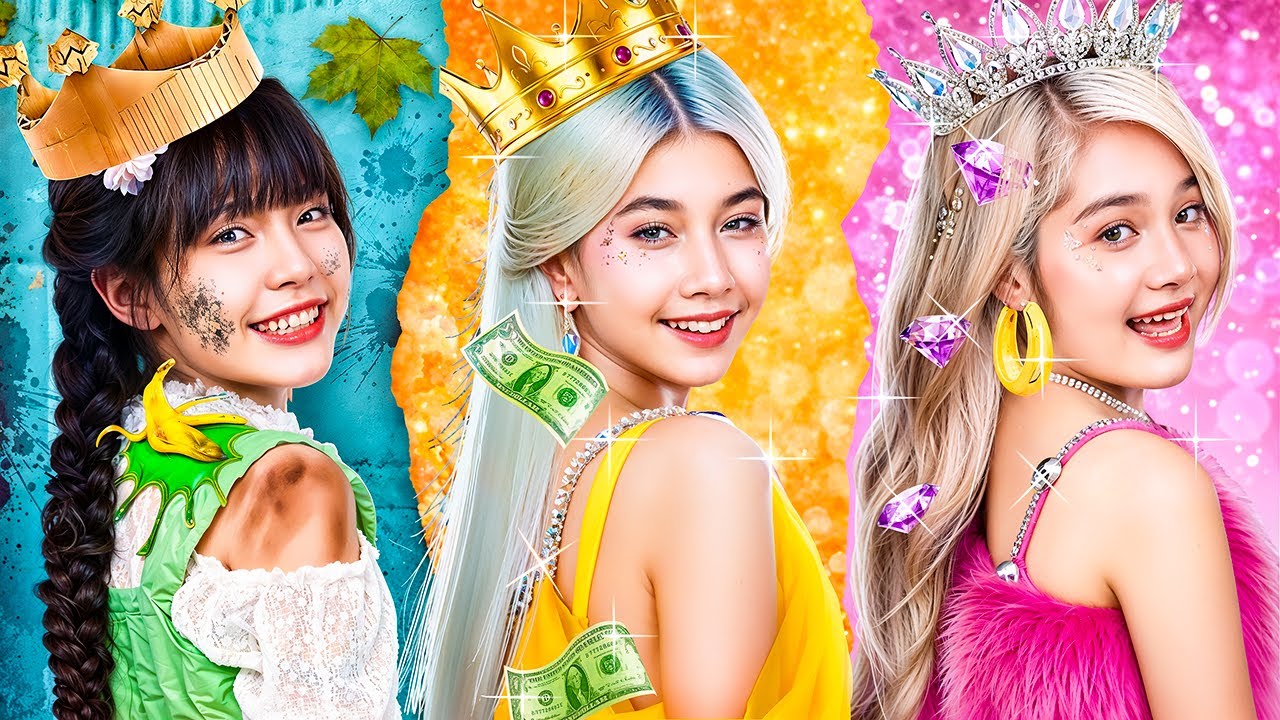 Princesse Pauvre Vs Princesse Riche Vs Princesse Ultra Riche au Bal !