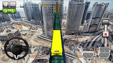 Impossible bus driving simulator master android gameplay | red color bus by wow kidz gameplay