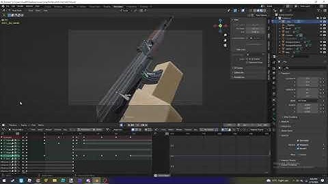 Roblox AK-47 animation in blender