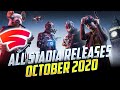 ALL NEW GAMES Coming To Stadia This October! As Well As Predictions!