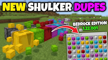 NEW SHULKER DUPLICATION GLITCH in Minecraft 1.22.001 Bedrock Edition Only| Best Dupes EVERY TIME!
