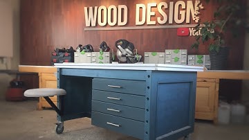 The Ultimate Workbench. Building swing out stool. DiY Workbench part 2.