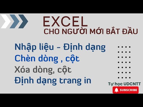 Video Excel #21. Tự học các thao tác cơ bản của Excel trong... - YouTube
