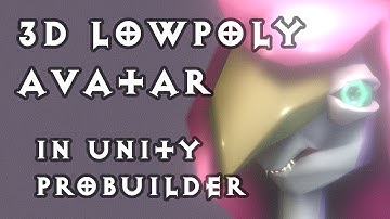 Harpy Avatar 3D Model in Unity ProBuilder [Timelapse]