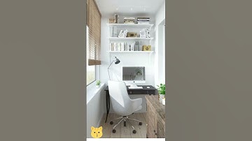 Balcony Home Offices Design | Small Workspace Inspiration #shorts