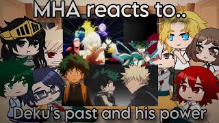 MHA reacts to MIDDLE SCHOOL DEKU & ALL FOR ONE // gacha club anime reaction