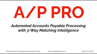 3-Way Match and Accounts Payable • MHC