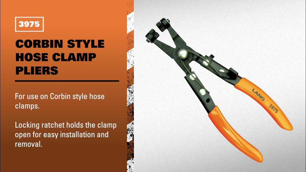 LANG 3975 Corbin Style Hose Clamp Pliers YouTube