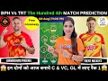 BPH vs TRT Today Match Prediction | The Hundred 2025