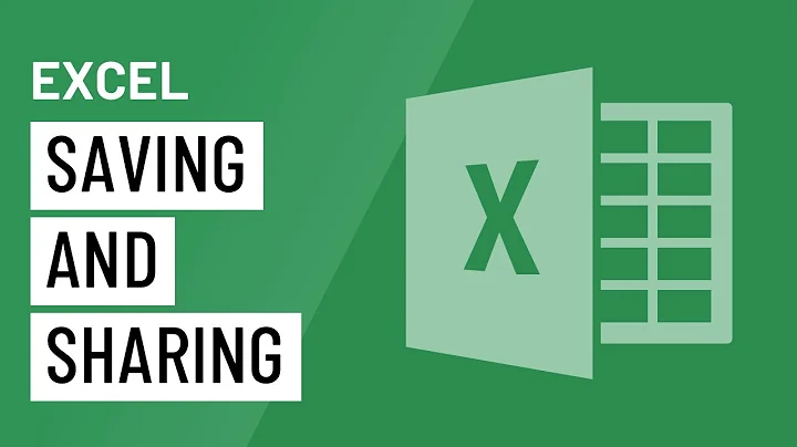 Excel Saving and Sharing Tutorial: How to Save, AutoRecover, Export and Share Workbooks