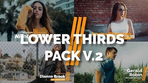 Lower Thirds Premiere Pro Templates