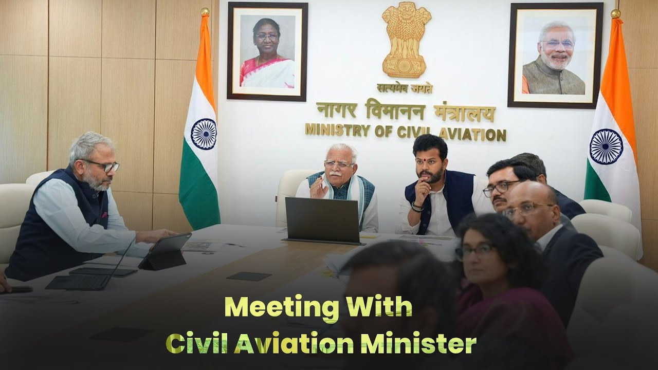 Held a meeting with the Civil Aviation Minister regarding the expansion of air services for Karnal