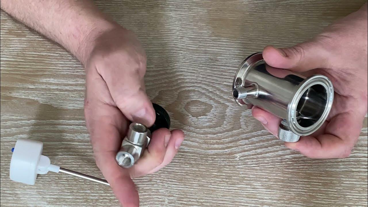 Как установить игольчатый кран на узел отбора