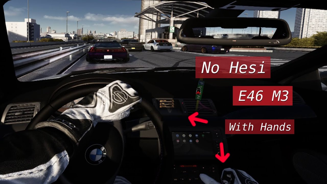 E46 M3 Messing Around in NO HESI Dense Traffic Server! Assetto Corsa VR ...