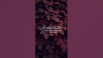 (قال رب اشرح لي صدري) القارئ: أحمد خضر