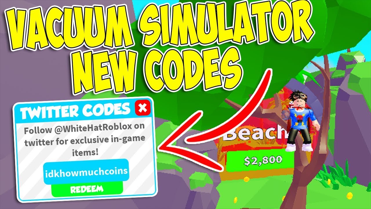 New Codes In Vacuum Simulator Roblox Youtube - codes for vacuum simulator in roblox