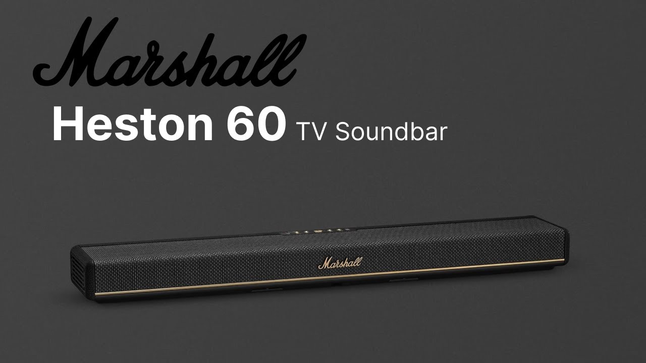 Marshall Heston 60 TV Soundbar with Dolby Atmos Immersive Sound