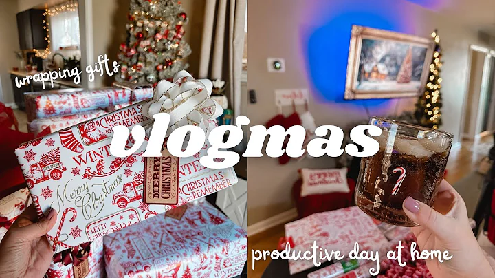 WRAP PRESENTS WITH ME + getting into the Christmas spirit with a cozy day at home!