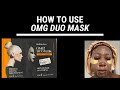 How to use OMG! DUO MASk /Gold therapy/ Ampoule face mask/ 2steps #skincare #omgduomask