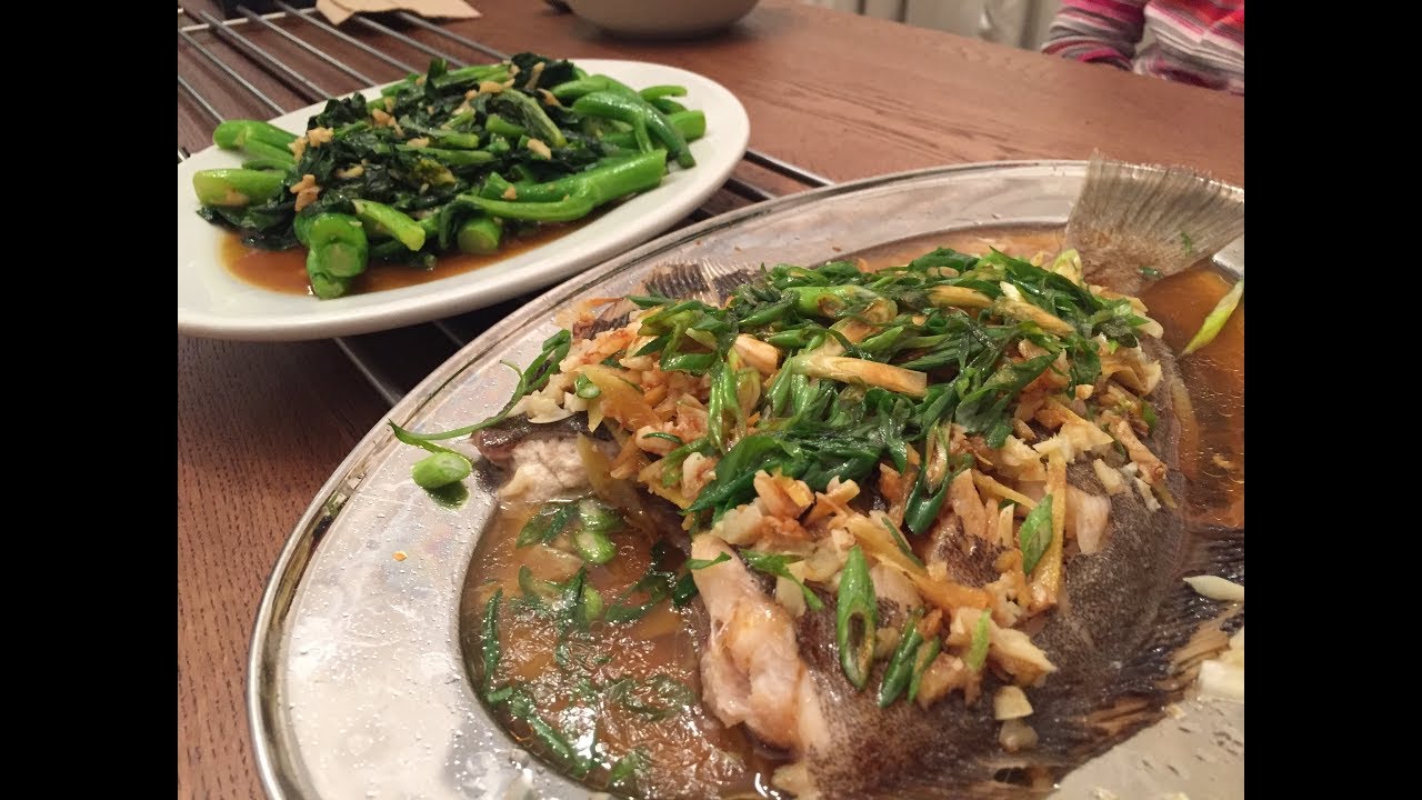 Chinese Style Steamed Fish & Stir Fried Chinese Broccoli, in 30 minutes!