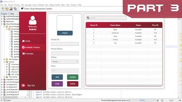 JavaFX Tutorial PART (3/3) - Flower Shop Management System in Java Netbeans with Source Code