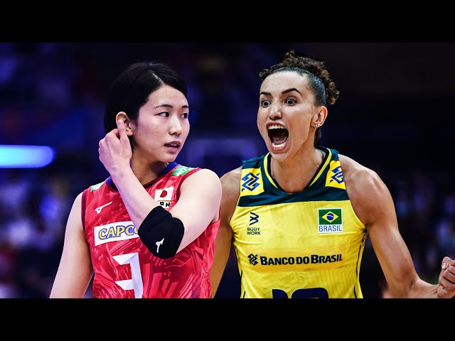 Gabriela Guimarães Gabi VS Sarina Koga | Brazil vs Japan | Women's VNL 2024 class=