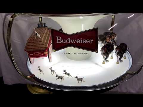 Vintage Anheuser-Busch Budweiser Rotating Bar Sign