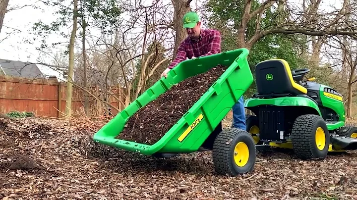 John Deere 10P 280L Cart Trailer for Ride-on Mowers
