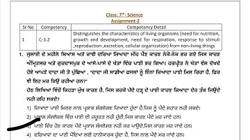 7th Class Science|Assignment No.2 Solution|CEP 2025|Competency enhancement program|