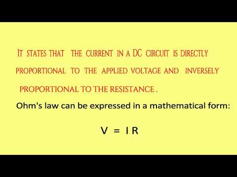 OHMS LAW definition