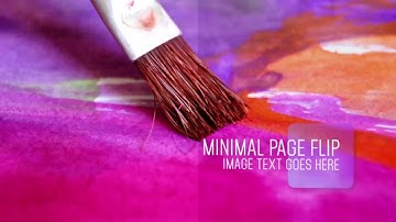 Minimal Page Flip | After Effects Project Files - Videohive template