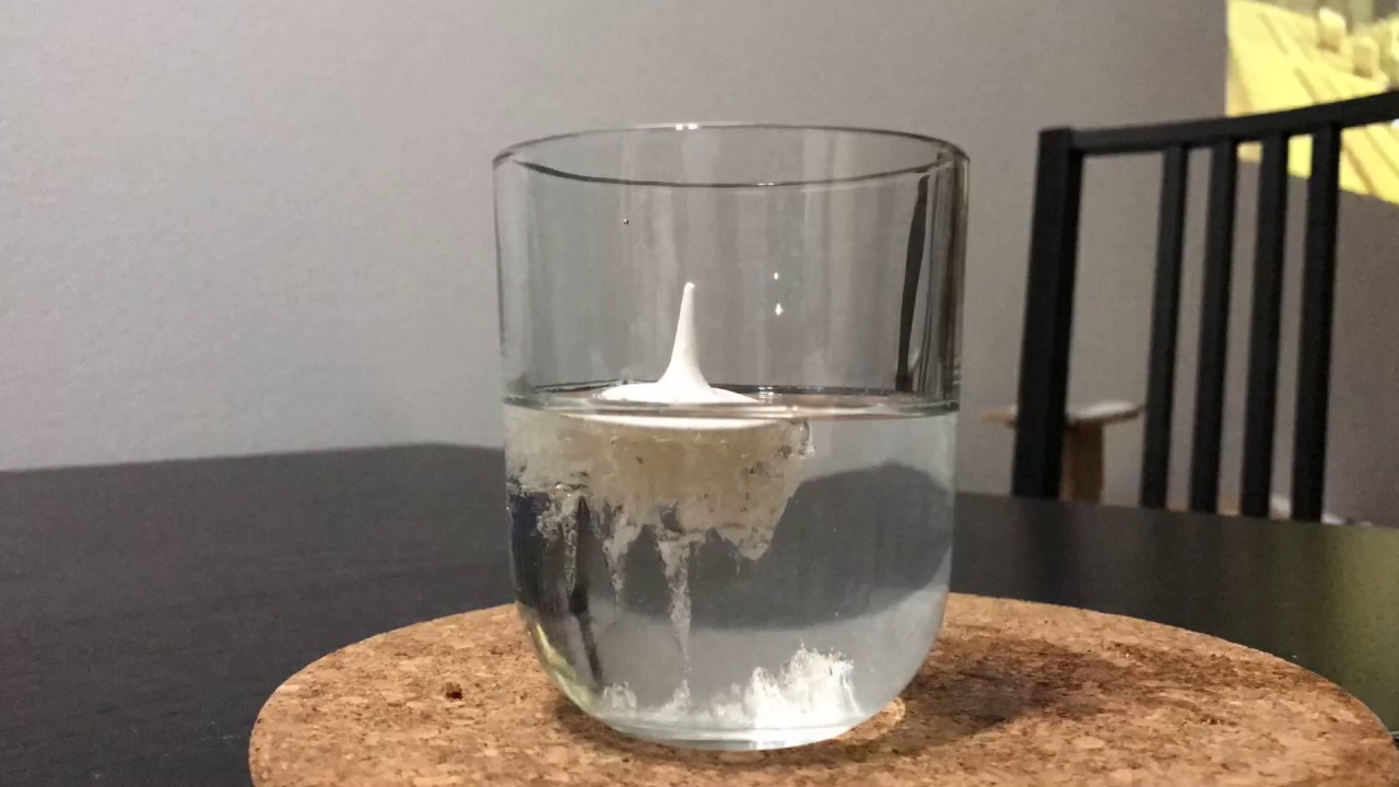 Polyvinyl alcohol PVA dissolving in water timelapse
