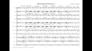 Hungarian Dance No.4 (Johannes Brahms) arranged for DWQ and optional double bass