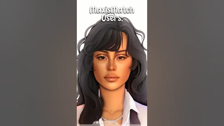 ALPHA CC vs MAXIS MATCH | The Sims 4 #sims #thesims #shorts