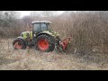 Мульчер PRINOTH M450 1900 на тракторе 130 л с  Расчистка заросших полей