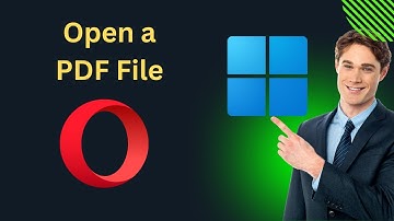 How to Open a PDF File using Opera Browser on Windows 11 | GearupWindows Tutorial