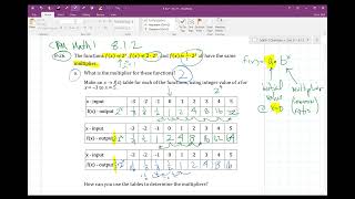 CPM Math 1 Section 8.1.2 #8-26 (exponential functions with the same multiplier)