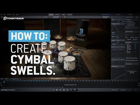 Superior Drummer 3: How to create cymbal swells