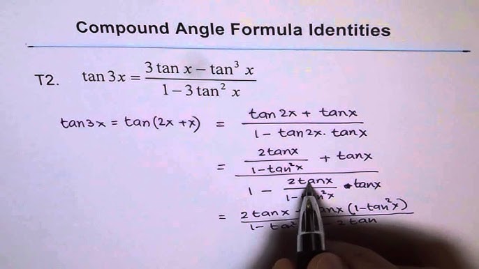Tan2x 2tanx 1 Tan X Trigonometric Identity Solve Hindi Youtube