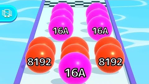 Ball Run 2048 - All Levels Gameplay Android, iOS ( Levels 103 )