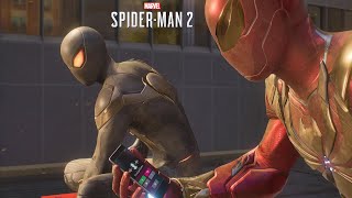 Peter And Miles Gets The Spider App Working With The Iron Spider Suits - Marvel's Spider-Man 2 (4K)