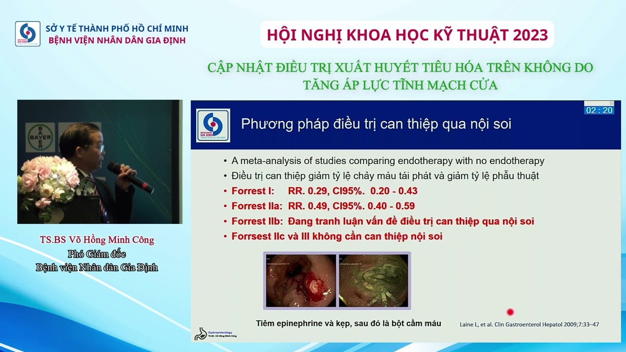 CẬP NHẬT ĐIỀU TRỊ XUẤT HUYẾT TIÊU HÓA TRÊN KHÔNG DO TĂNG ÁP LỰC TĨNH MẠCH CỬA