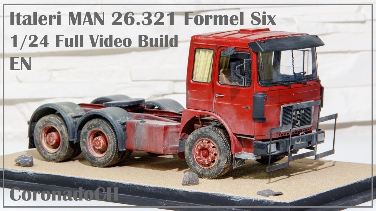 Italeri 1/24 MAN 26.321 Formel Six Plastic Model Kit 756 